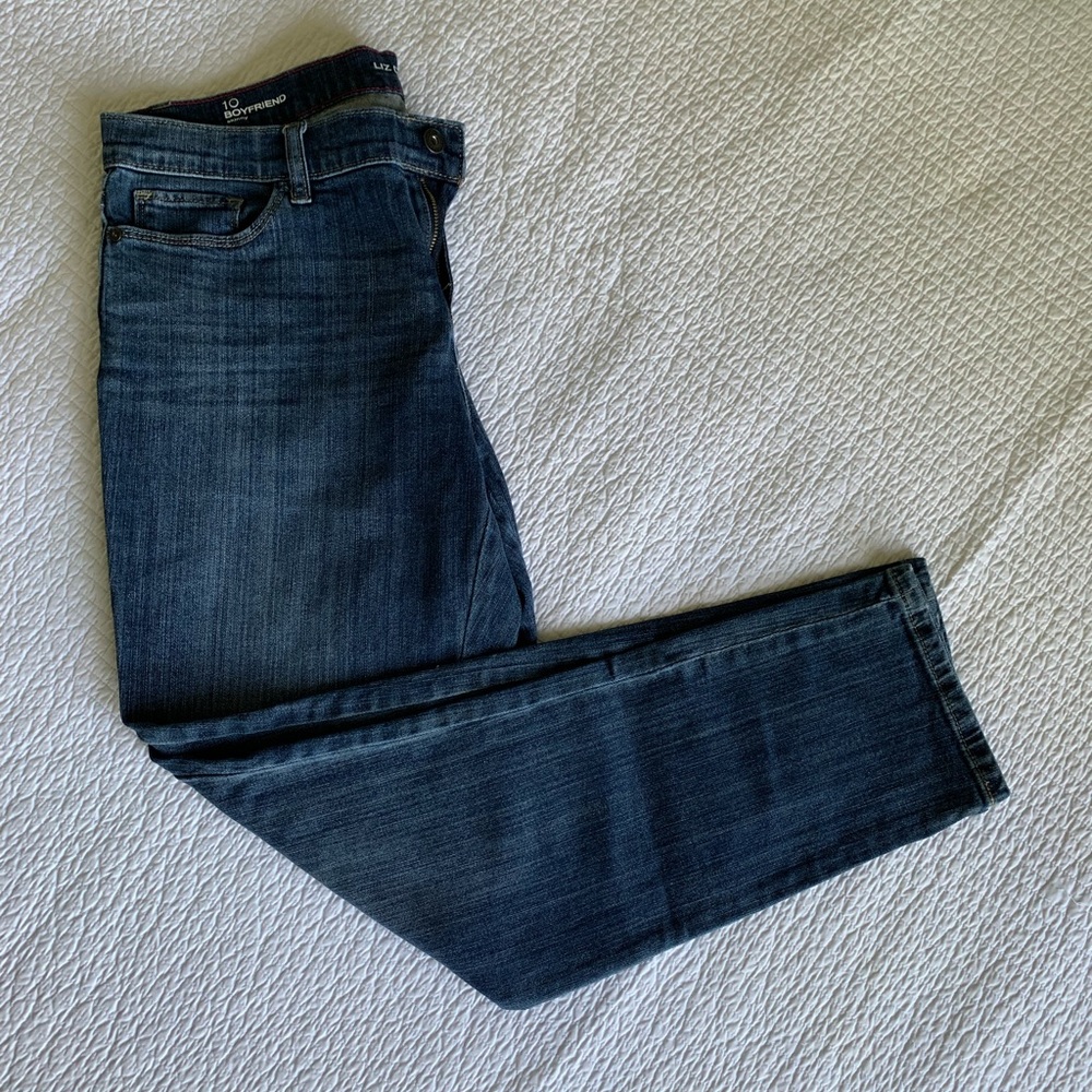 Liz Claiborne Skinny Boyrfriend Denim Dark wash